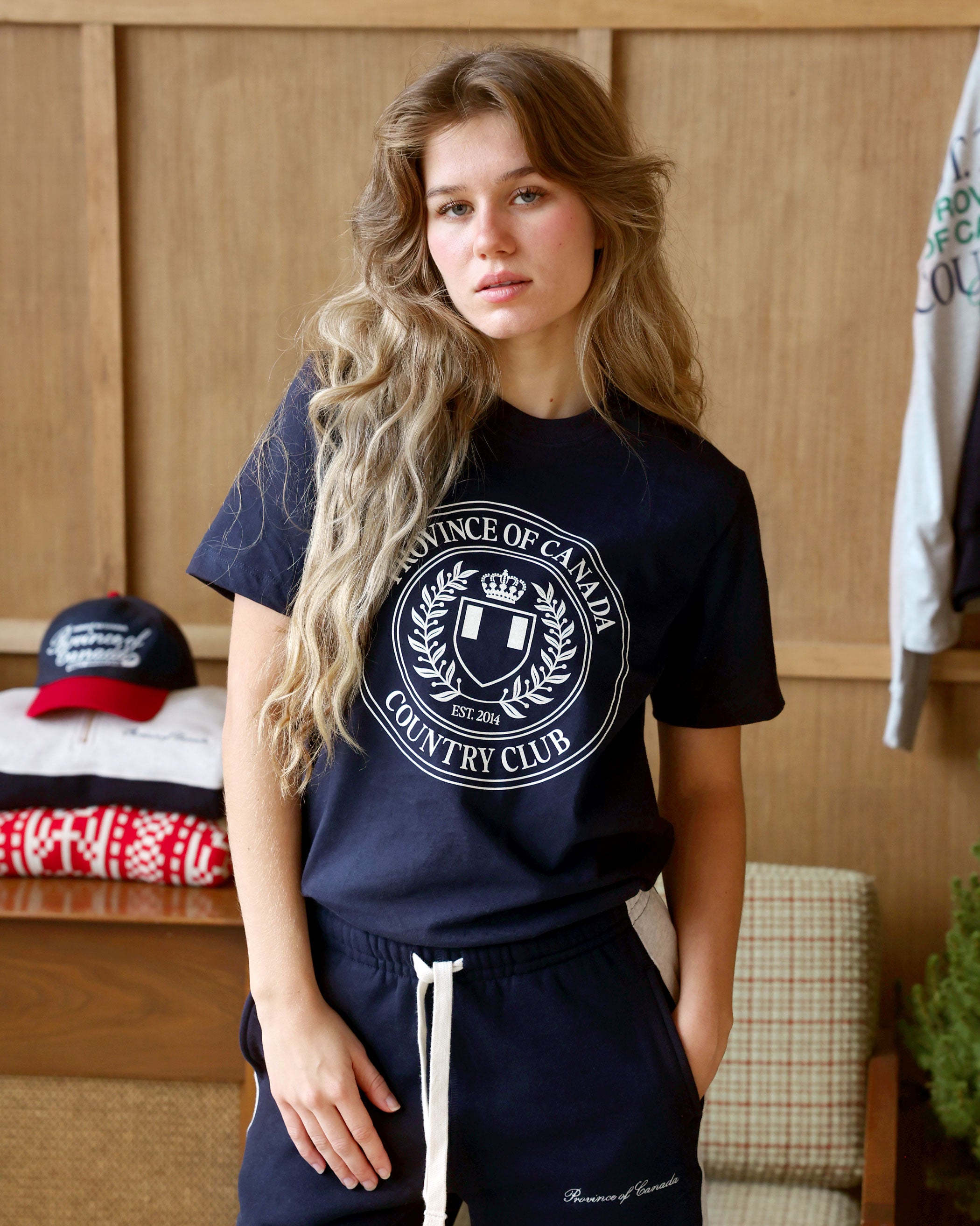 Made in Canada Country Club Tee Navy - Unisex - Province of Canada