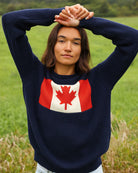 Made in Canada Cotton Canada Flag Cotton Knit Sweater - Unisex - Province of Canada 