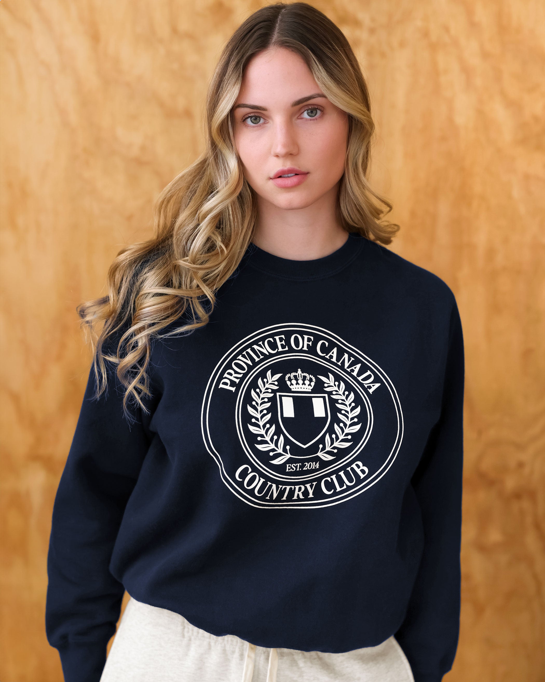 Country Club Fleece Sweatshirt Navy - Unisex – Province of Canada