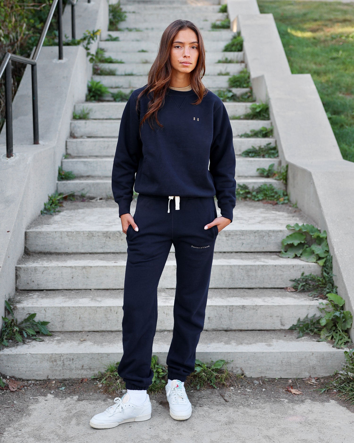 Made in Canada Lounge Fleece Sweatpant Navy Unisex - Province of Canada