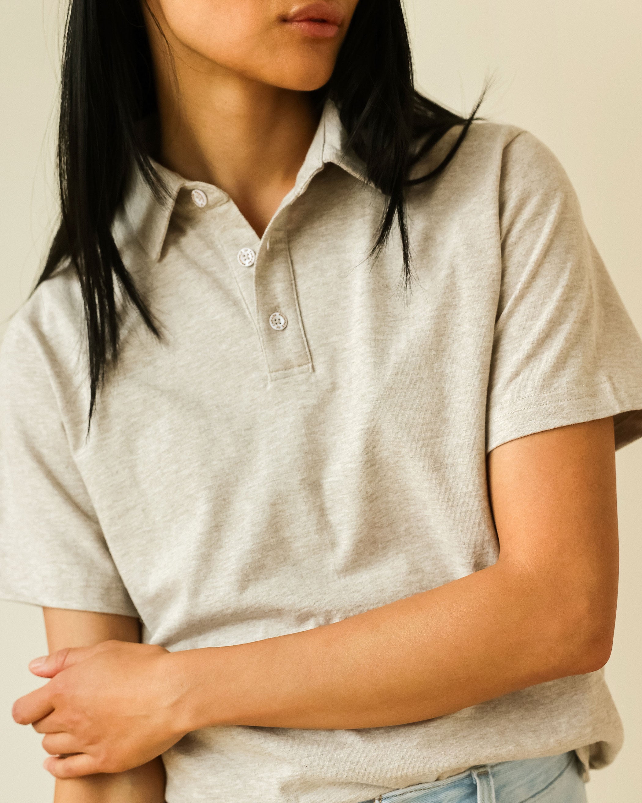 Made in Canada Sunday Polo Shirt Oatmeal - Province of Canada