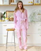 Made in Canada Pyjama Pant Pink Stripe - Unisex 100% Cotton - Province of Canada