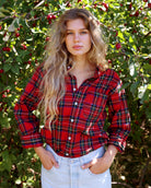 Made in Canada Plaid Flannel Shirt Red - Unisex - Province of Canada