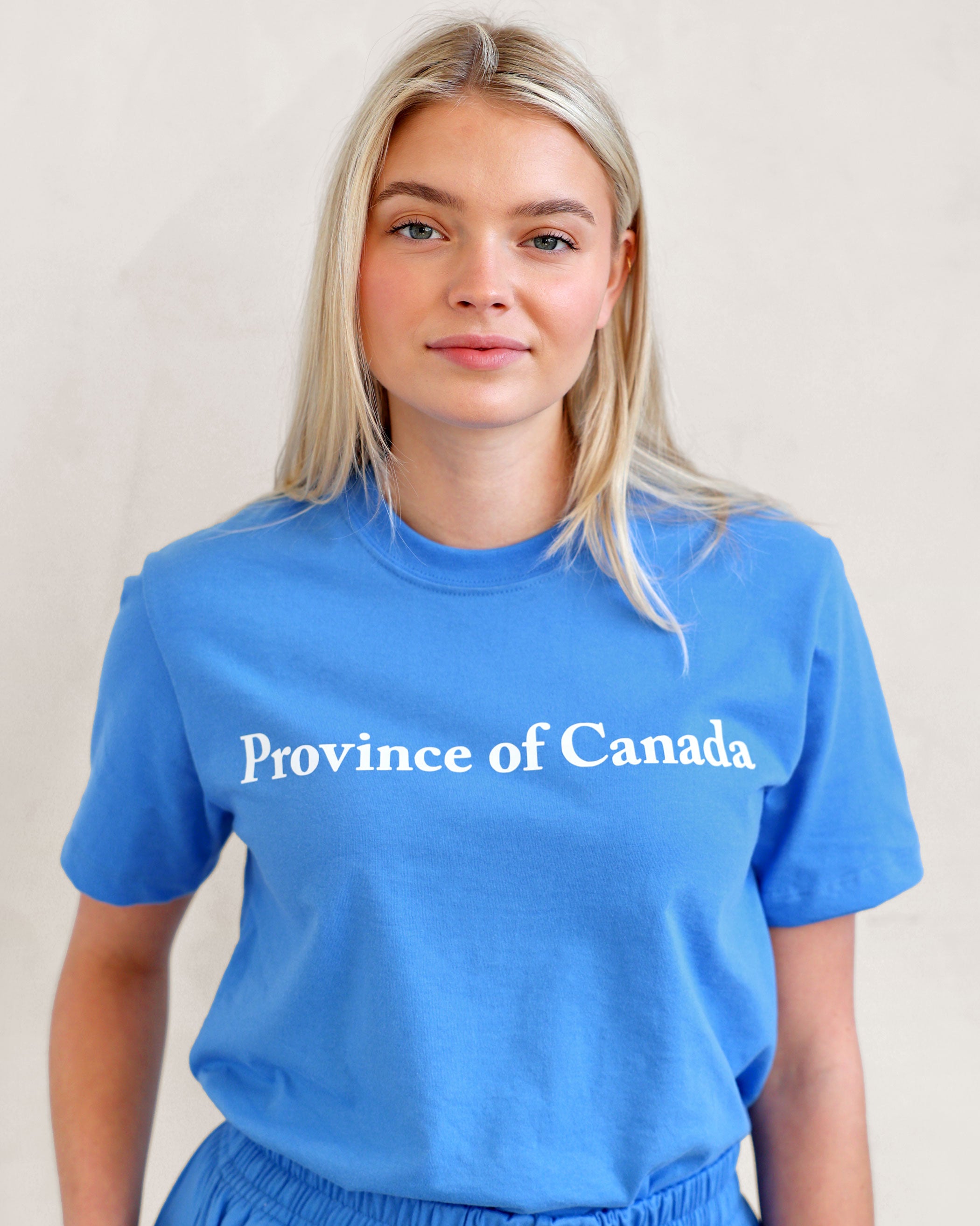 Made in Canada Wordmark Tee Super Blue - Unisex - Province of Canada