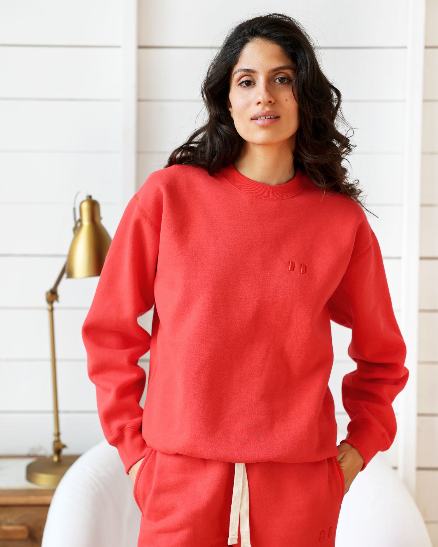 Made in Canada Red Flag Fleece Sweatshirt Tart - Unisex - Province of Canada