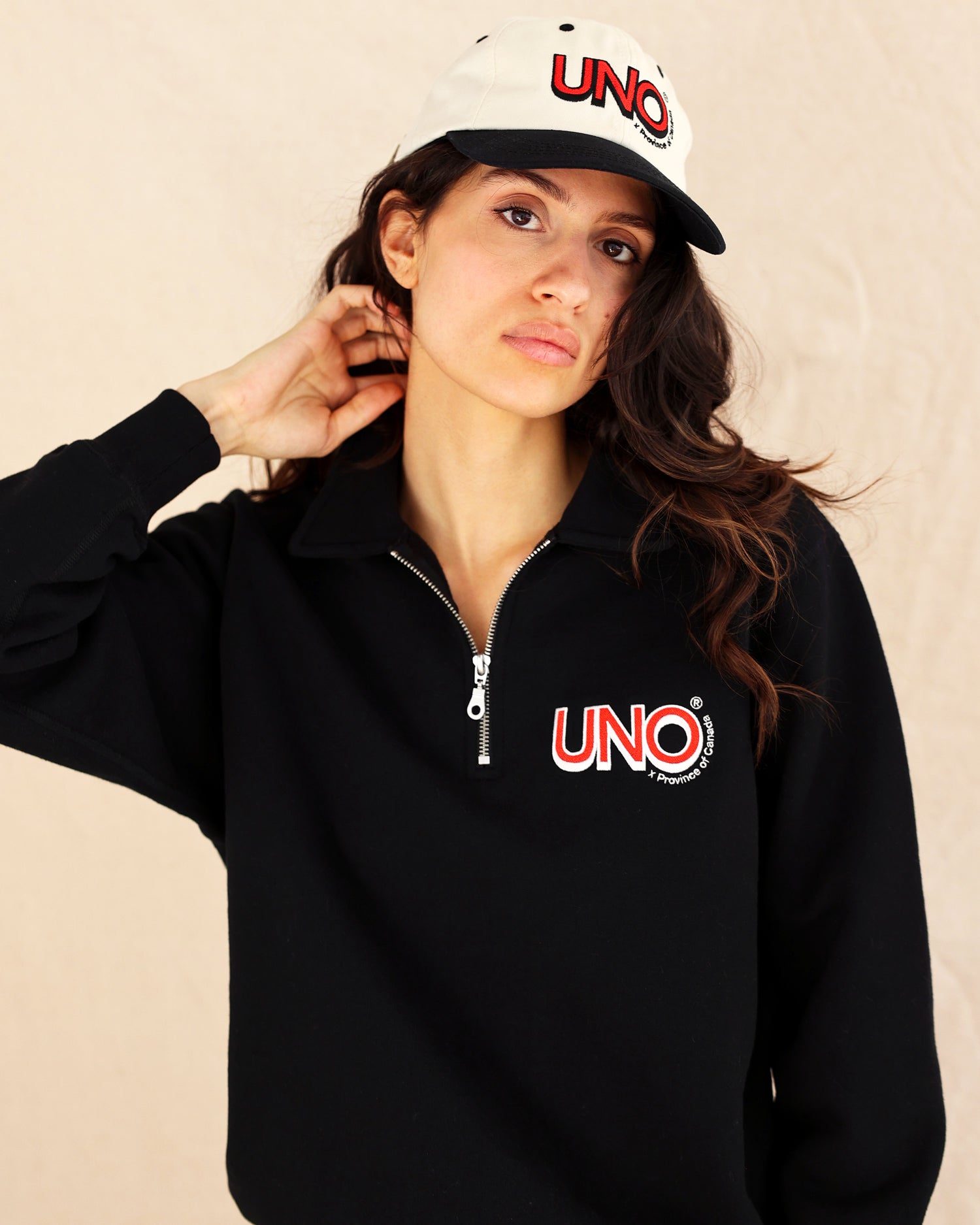 Uno Half Zip Black - Made in Canada - Province of Canada