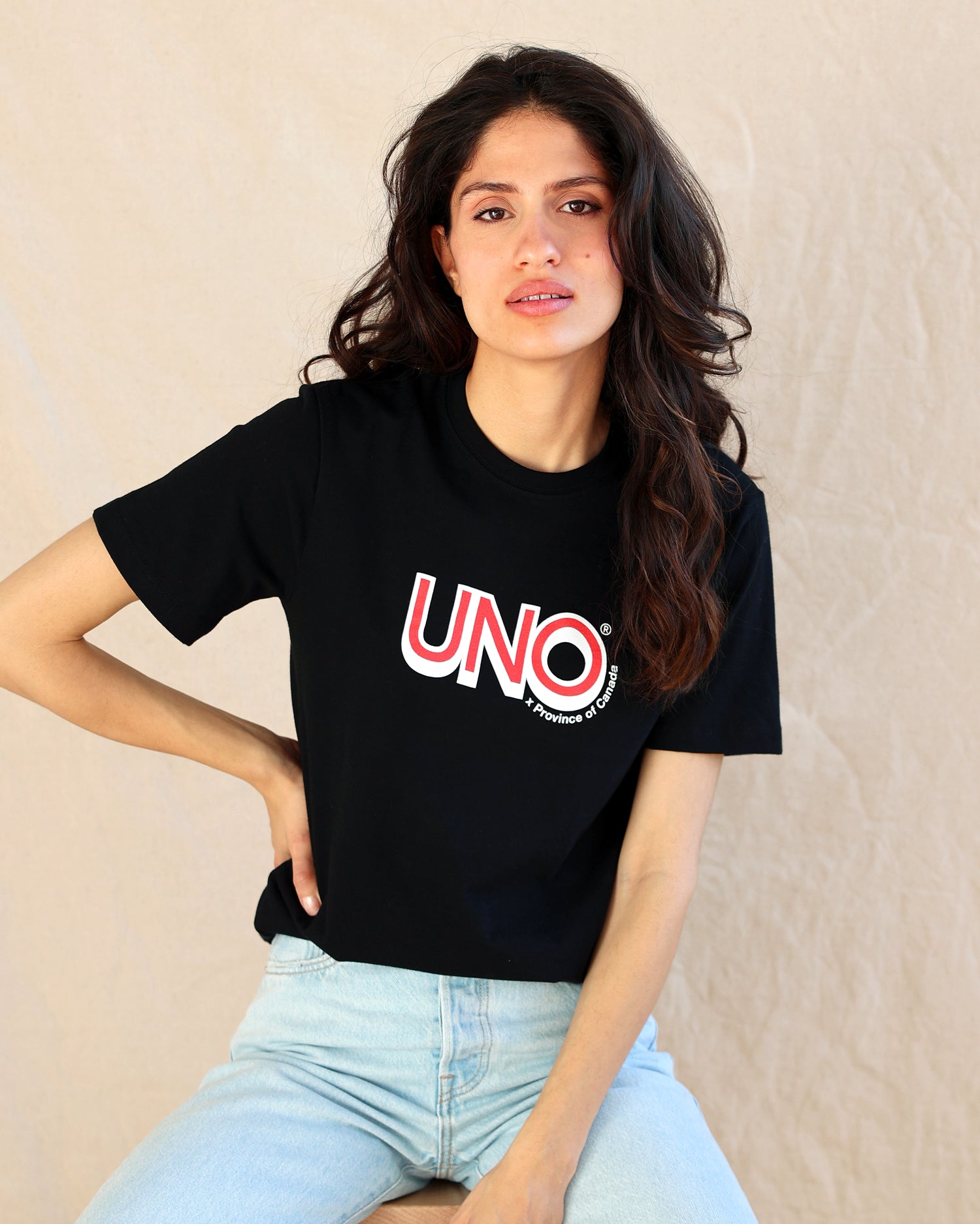 UNO Tee Black Unisex - Made in Canada - Province of Canada