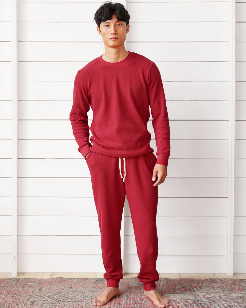 Made in Canada Morning Waffle Sweatpant Berry - Unisex