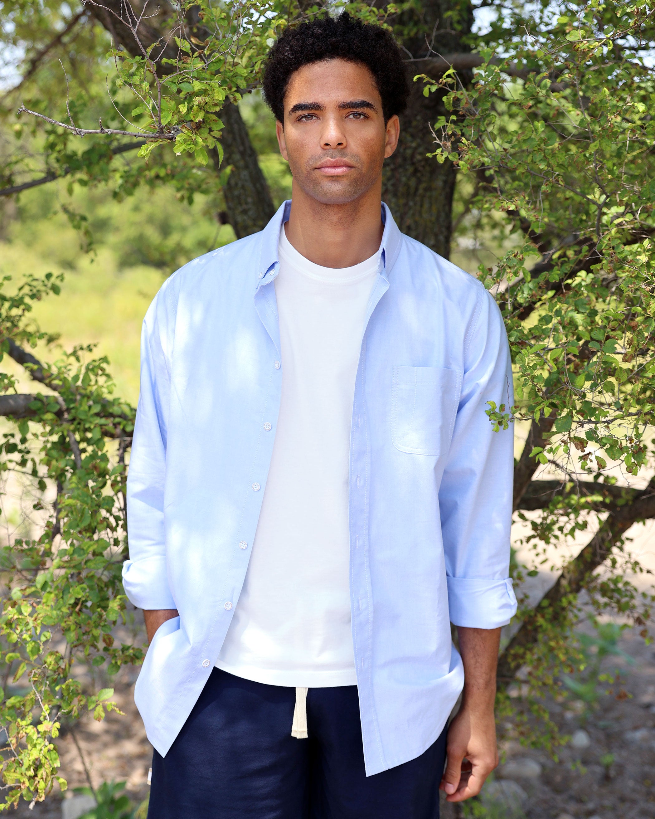 Oxford Stripe Button Down Shirt - Made in Canada - Province of Canada