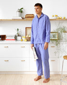 Made in Canada Pyjama Pant Blue Stripe 100% Organic Cotton - Unisex - Province of Canada