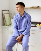 Made in Canada Pyjama Pant Blue Stripe 100% Organic Cotton - Unisex - Province of Canada