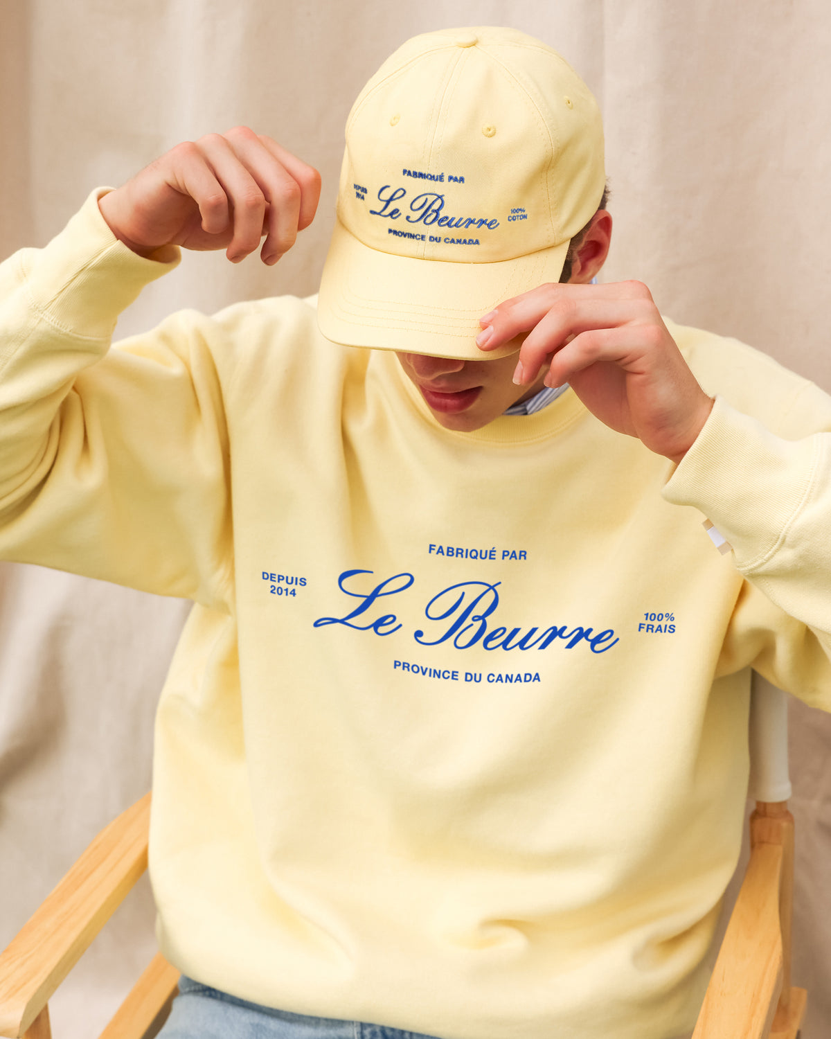 Made in Canada Le Beurre Sweatshirt Butter - Unisex - Province of Canada
