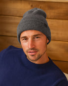 Made in Canada - Cashmere Wool Rib Toque Charcoal - Province of Canada