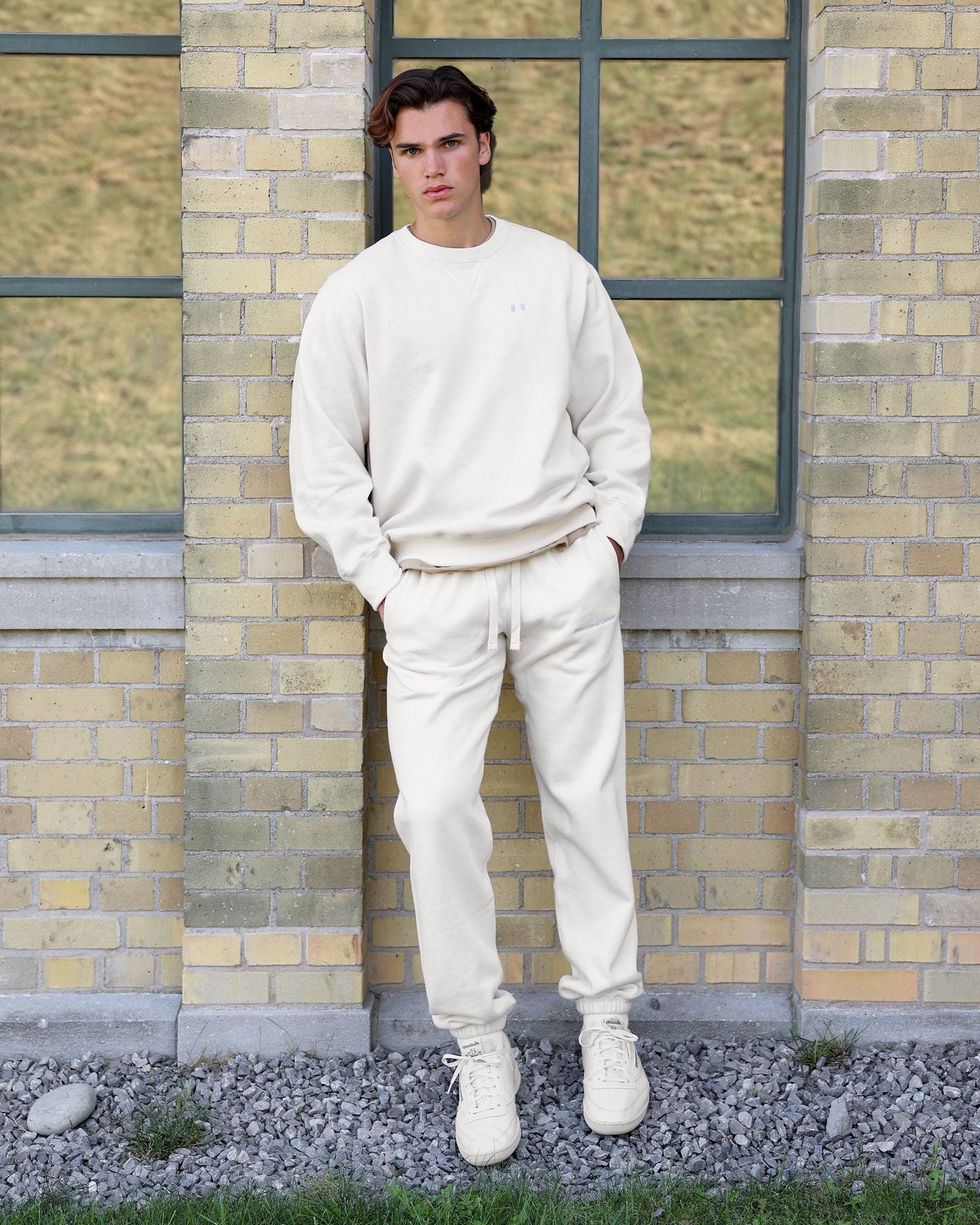 Made in Canada Lounge Fleece Sweatpant Cream Unisex - Province of Canada