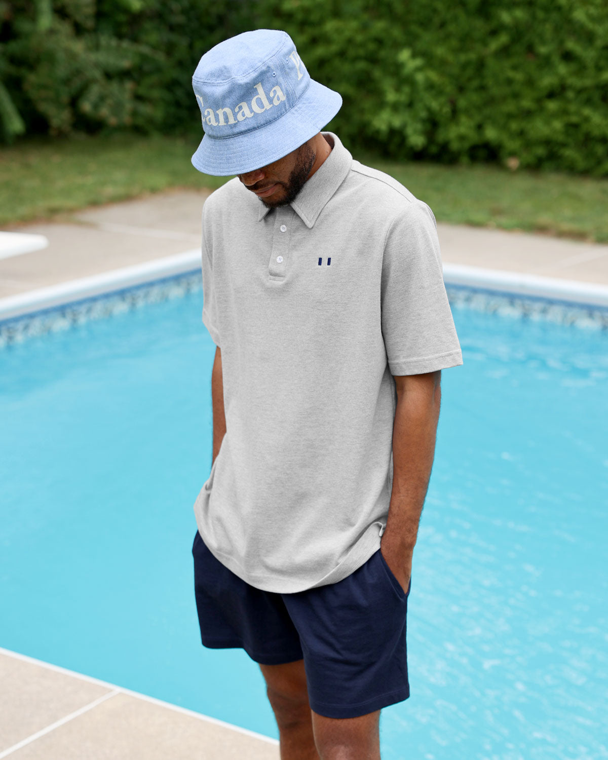 Made in Canada 100% Cotton Wordmark Bucket Hat Denim - Province of Canada