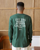 Made in Canada Country Club Long Sleeve Tee Forest - Unisex - Province of Canada