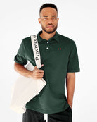 Made in Canada Flag Polo Shirt Evergreen Unisex - Province of Canada