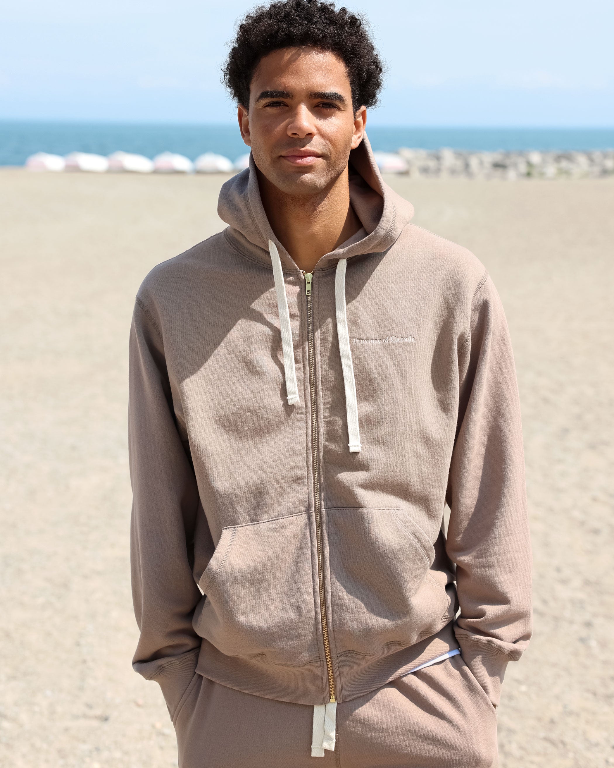 French Terry Zip Hoodie Mocha - Unisex – Province of Canada
