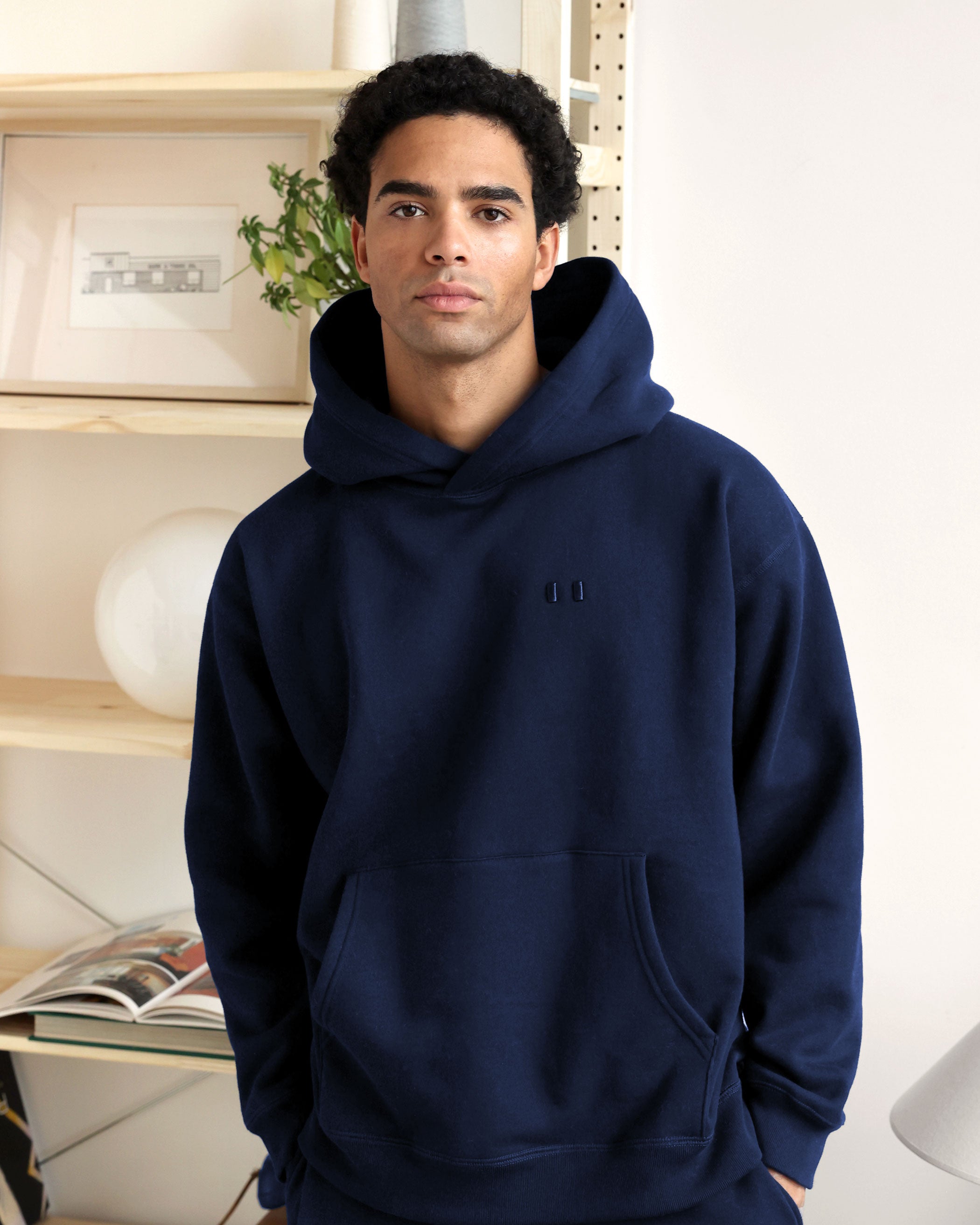 Flag Fleece Hoodie Navy - Unisex – Province of Canada