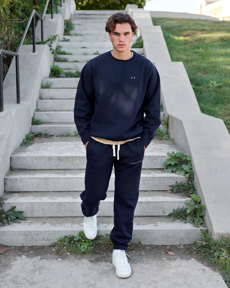 Made in Canada Lounge Fleece Sweatpant Navy Unisex - Province of Canada