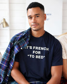 Made in Canada To Bed Tee Navy - Unisex - Au Lit x Province of Canada