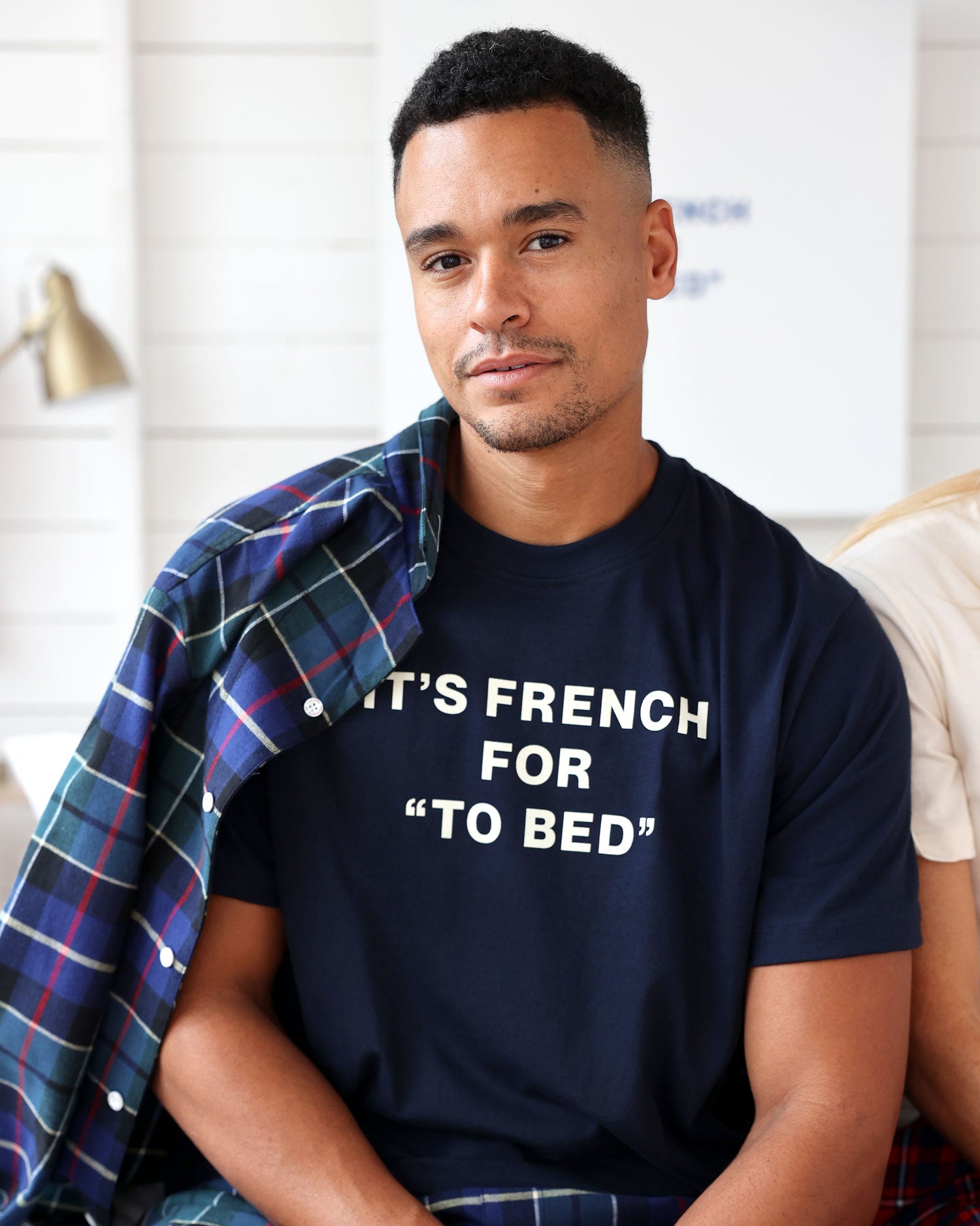 Made in Canada To Bed Tee Navy - Unisex - Au Lit x Province of Canada