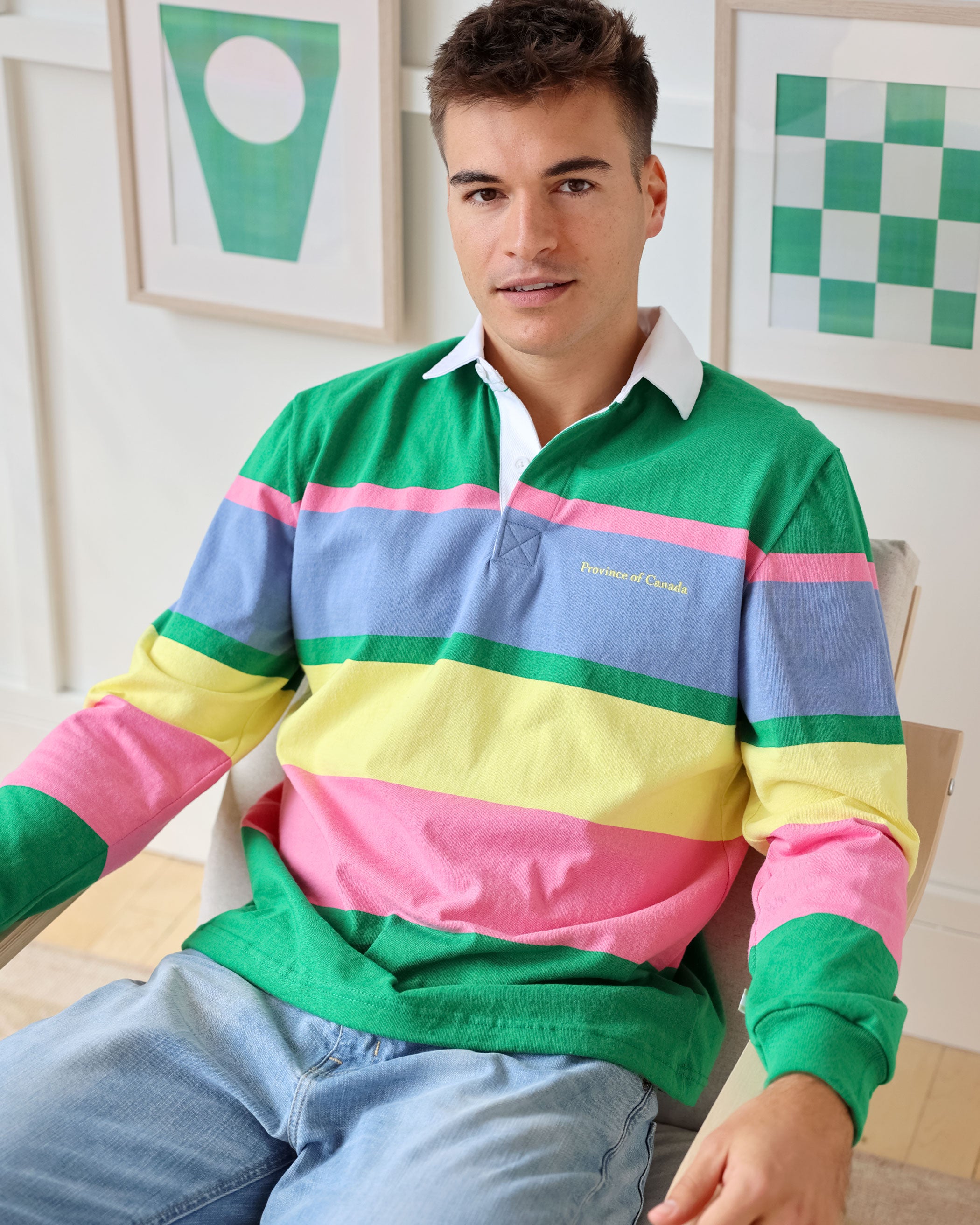 Made in Canada Quinn Rugby Shirt - Unisex 100% Cotton - Province of Canada
