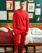 Made in Canada - Almost Pyjama Rib Pant Red - Unisex - Province of Canada