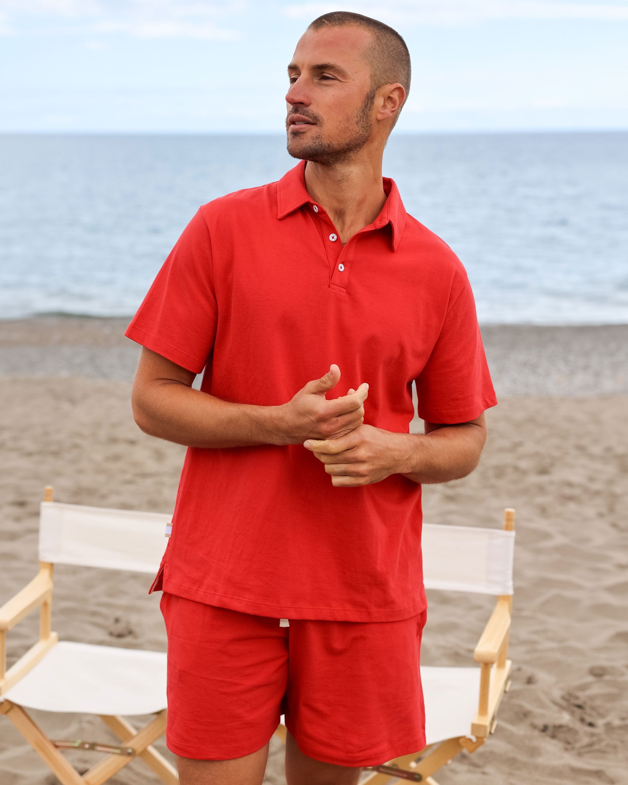 Weekend Short Red - Mens - Made in Canada - Province of Canada