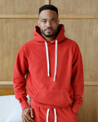 Made in Canada Cotton Reverse French Terry Hoodie Red - Unisex - Province of Canada