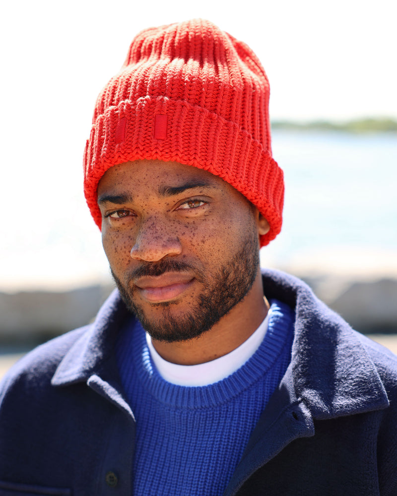 Made in Canada Flag Cotton Knit Toque Red - Province of Canada