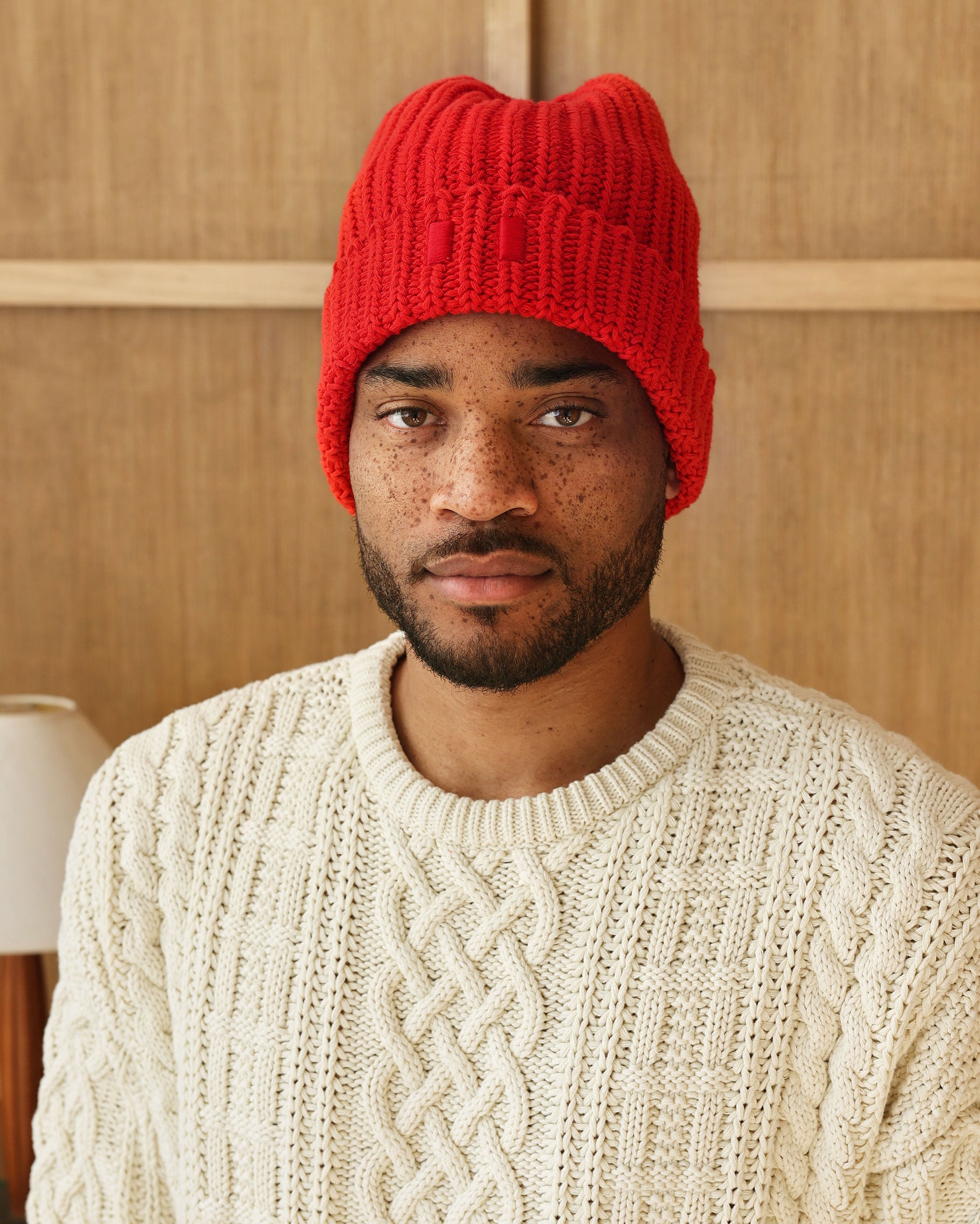 Made in Canada Flag Cotton Knit Toque Red - Province of Canada