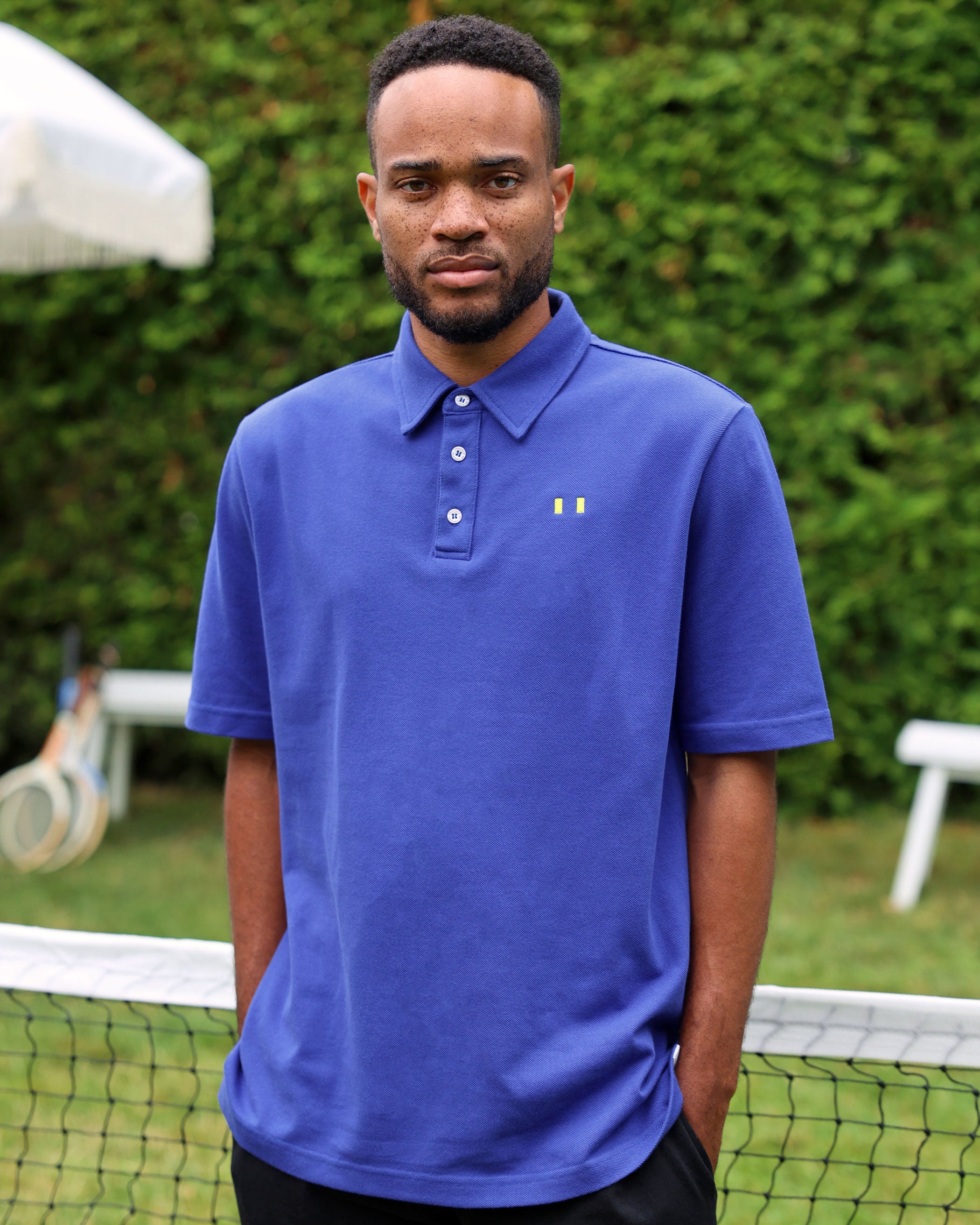 Made in Canada Flag Polo Shirt Royal Unisex - Province of Canada