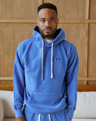 Made in Canada Reverse French Terry Hoodie Super Blue - Unisex - Province of Canada