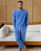 Made in Canada Reverse Relaxed French Terry Sweatpant Super Blue - Unisex - Province of Canada