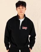 Uno Half Zip Black - Made in Canada - Province of Canada