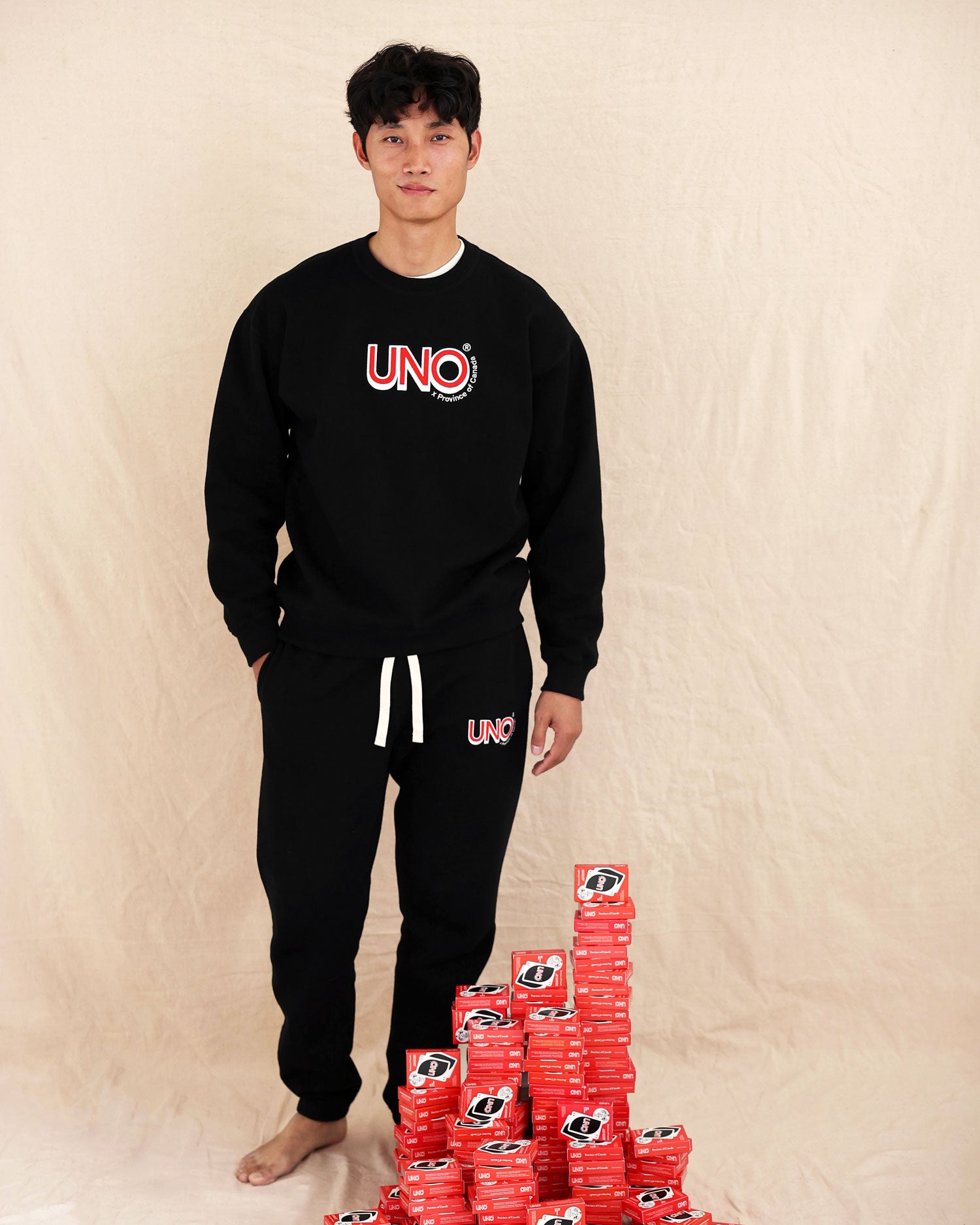 Uno Fleece Sweatshirt Black - Made in Canada - Province of Canada