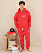 Uno Fleece Hoodie Tart Red - Made in Canada - Province of Canada