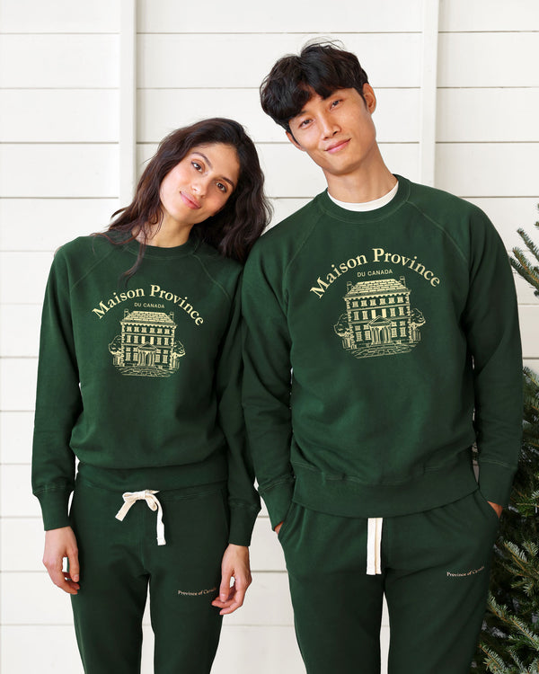 French Terry Hoodie Forest - Unisex - Made in Canada – Province of Canada