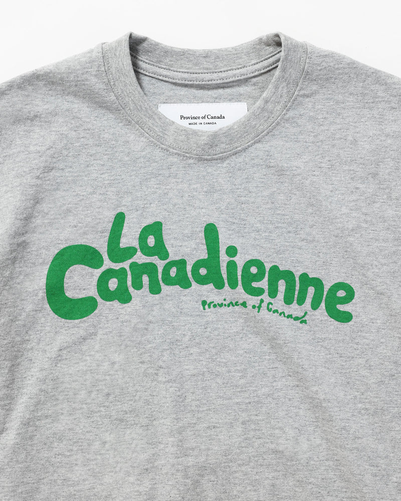 La Canadienne Tee Heather Grey - Made in Canada - Province of Canada