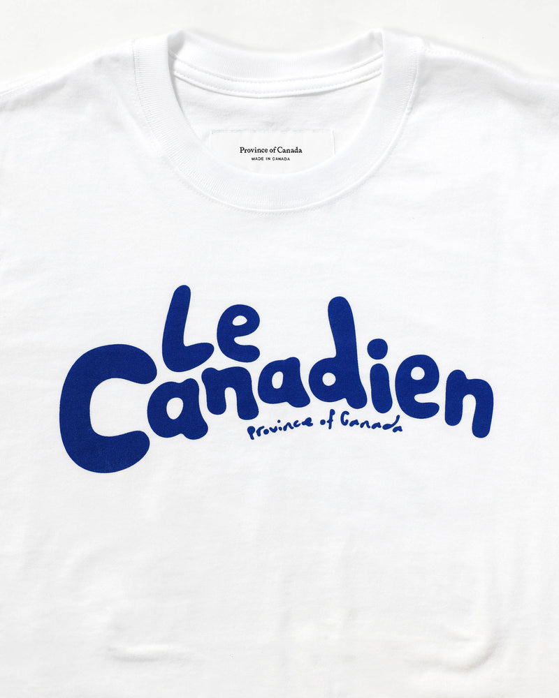 Le Canadien Tee White - Made in Canada - Province of Canada