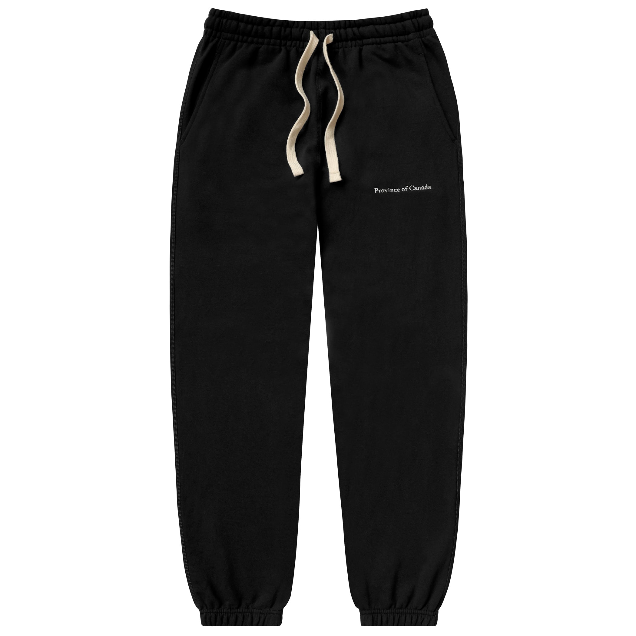 Relaxed French Terry Sweatpant Black - Unisex - Made in Canada