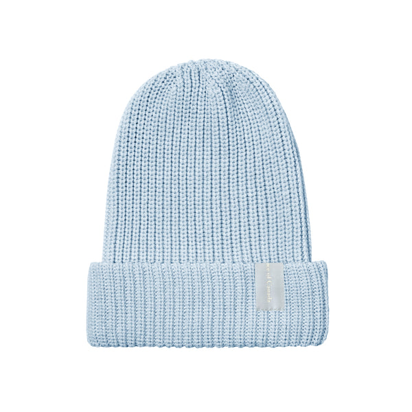 Made in Canada Relaxed Ribbed Cotton Toque Blueish - Province of Canada