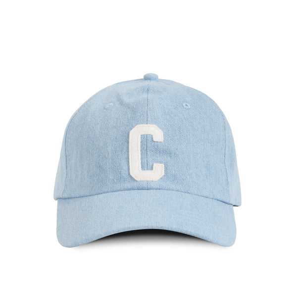 Made in Canada 100% Cotton Letter C Baseball Hat Light Blue Denim - Province of Canada