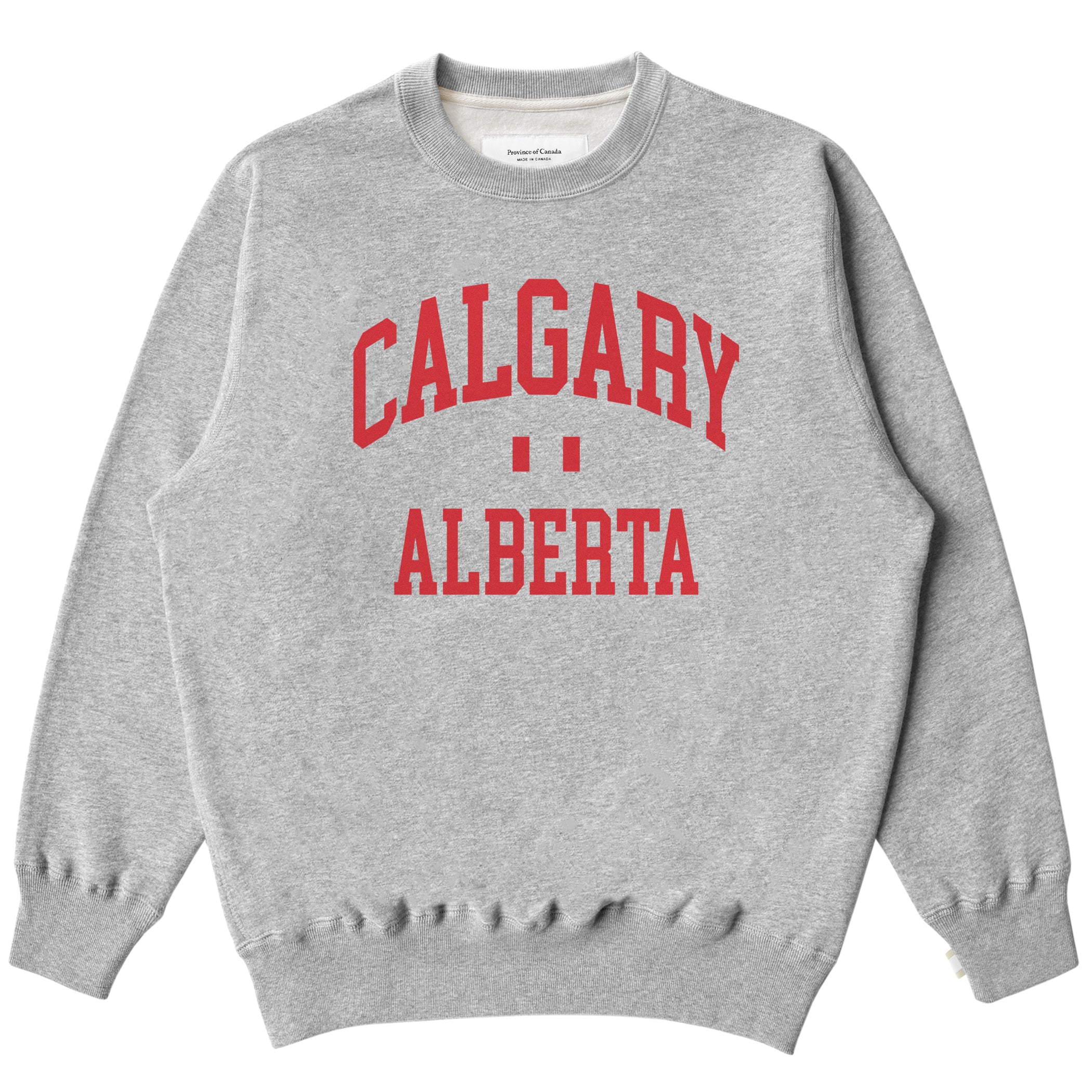 Made in Canada Calgary Fleece Sweatshirt Heather Grey - Unisex - Province of Canada 