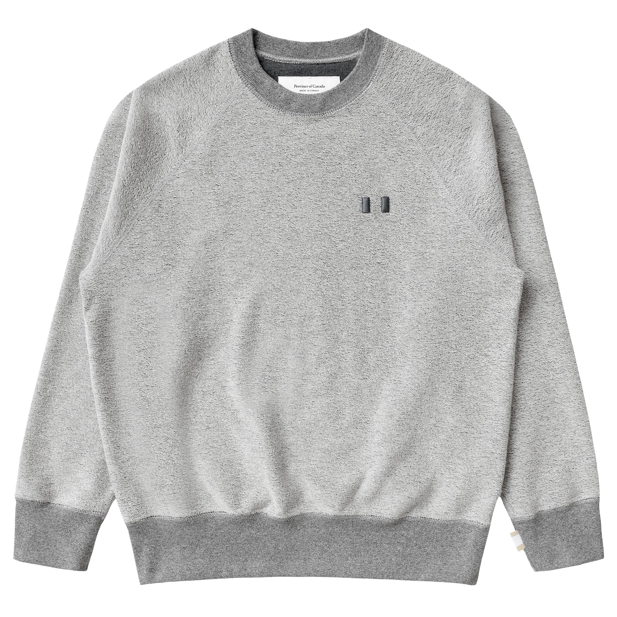 Made in Canada Reverse French Terry Sweatshirt Charcoal - Unisex - Province of Canada