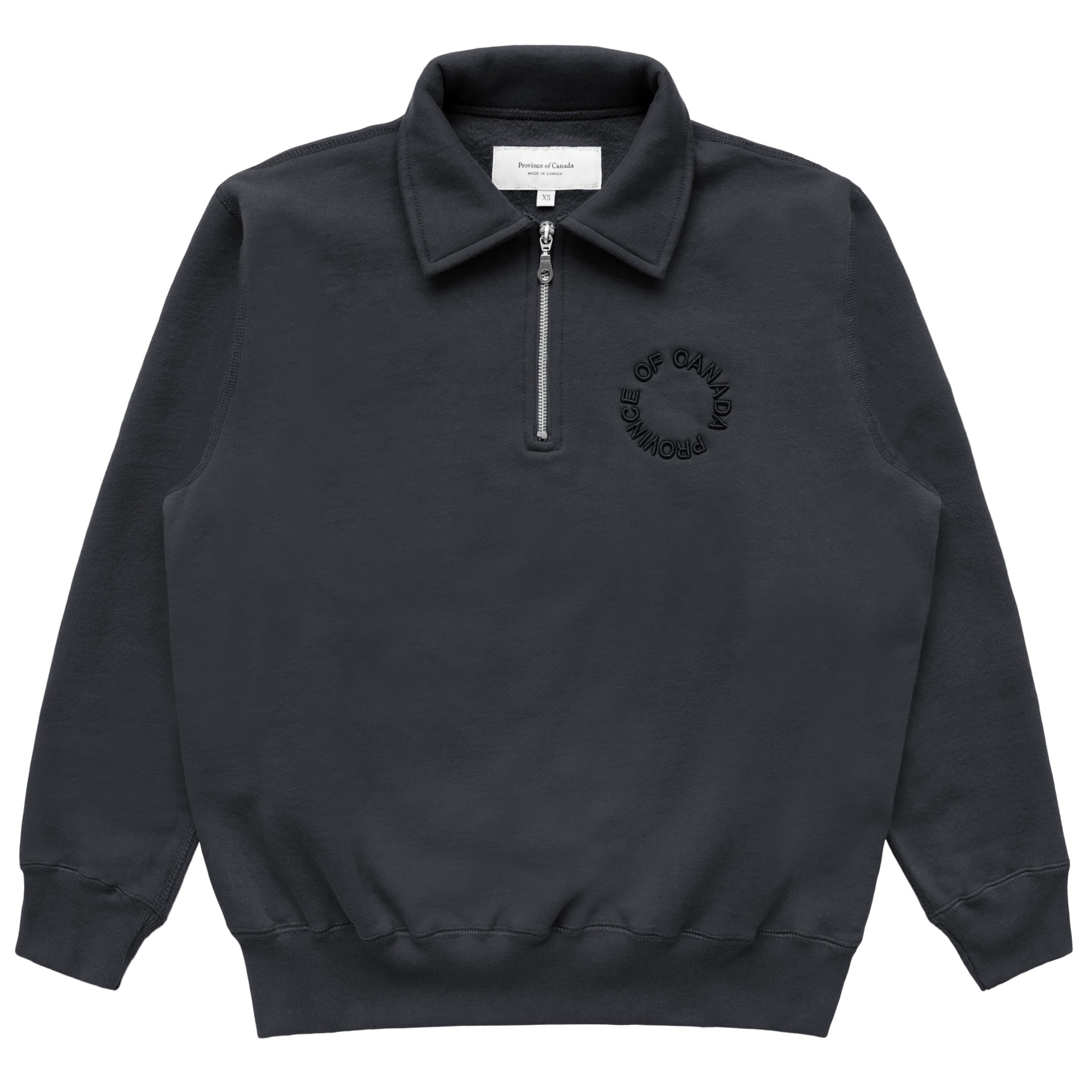 Oblast スウェット Half Zip Fleece Sweatshirt Coal - Unisex – Province of Canada