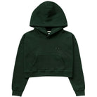 Made in Canada Fleece Flag Fleece Crop Hoodie Forest Province of Canada