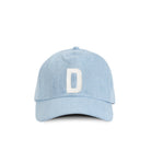 Made in Canada 100% Cotton Kids Letter D Baseball Hat Light Blue Denim - Province of Canada