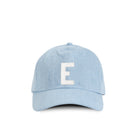 Made in Canada 100% Cotton Kids Letter E Baseball Hat Light Blue Denim - Province of Canada